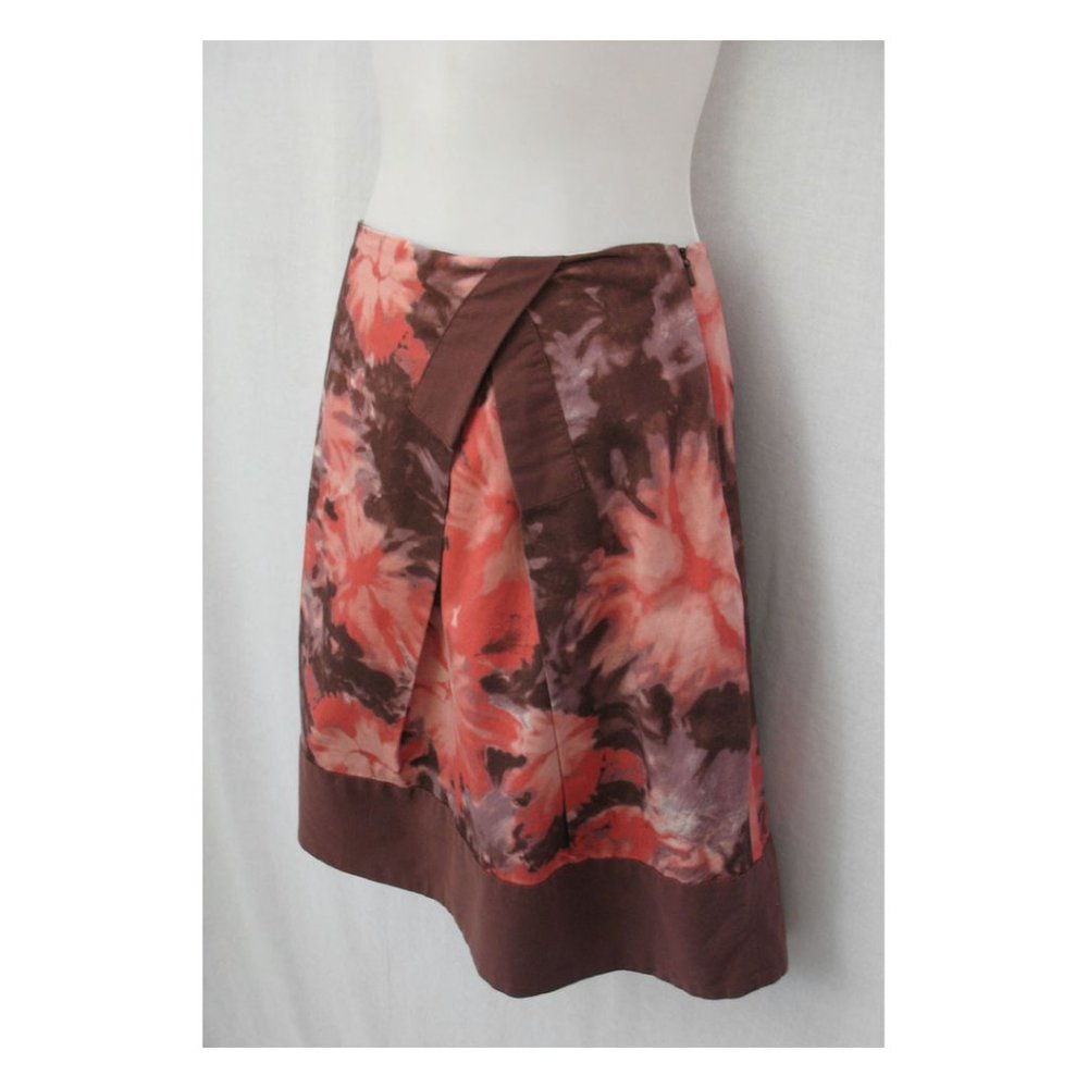 Elevenses Helenium Floral Watercolor Cotton Short Skirt 4